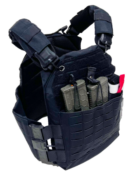 VISM Quick Release Laser Cut Plate Carriers- Multiple Colours (M – 2XL) Fits 10x12 Plates