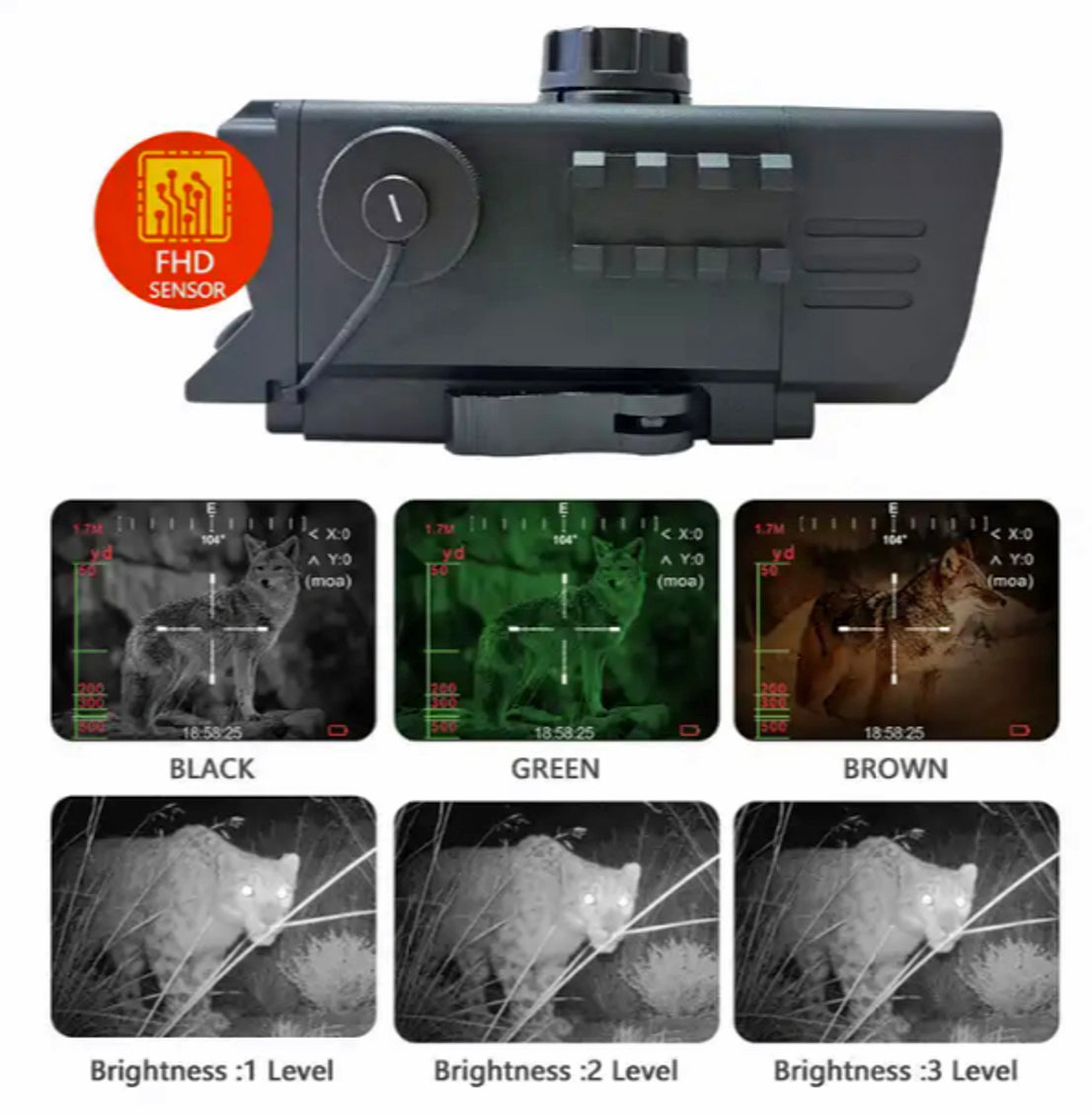 Night Knight Quick Shooter NK-QS - Digital Night Vision Scope - Day or Night Use