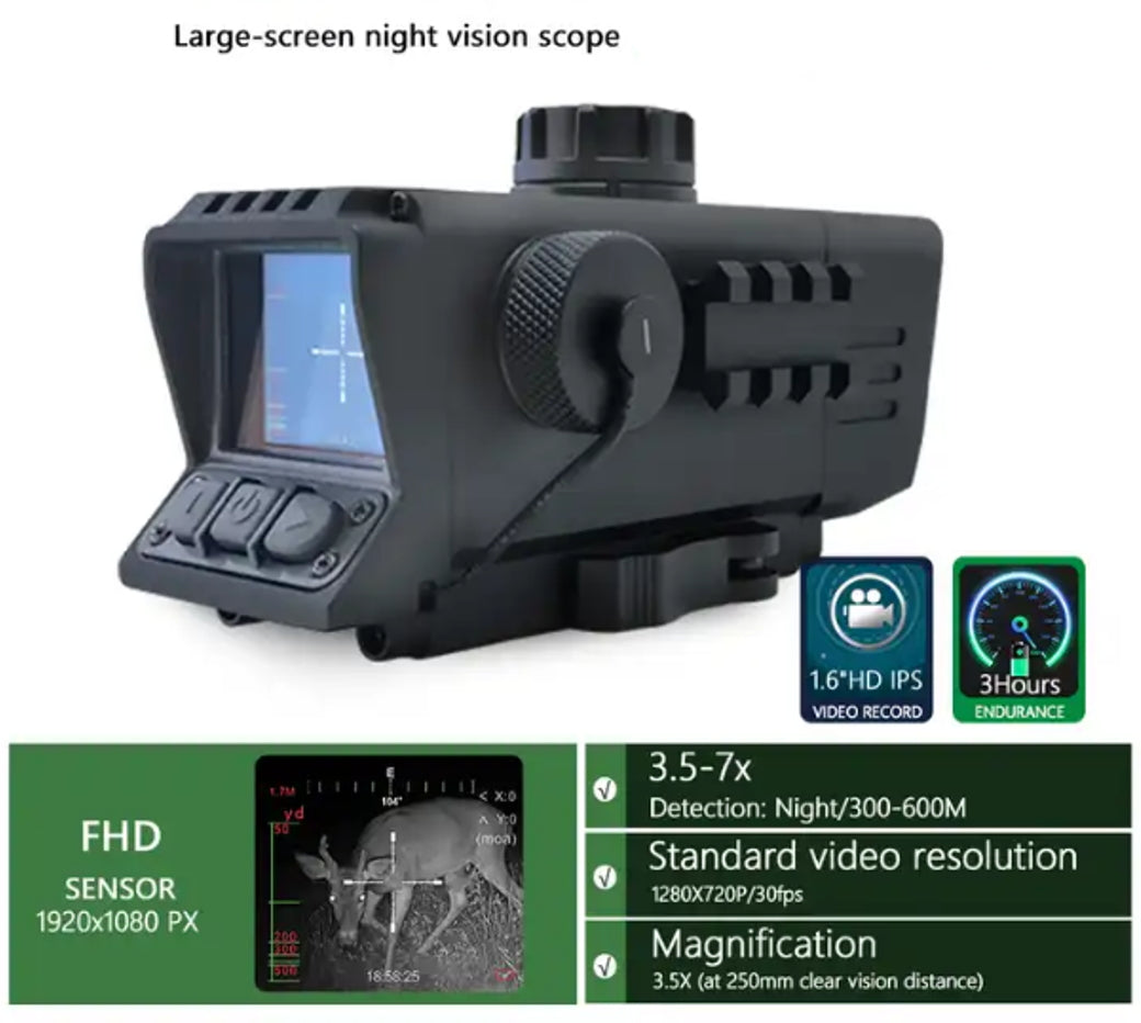 Night Knight Quick Shooter NK-QS - Digital Night Vision Scope - Day or Night Use
