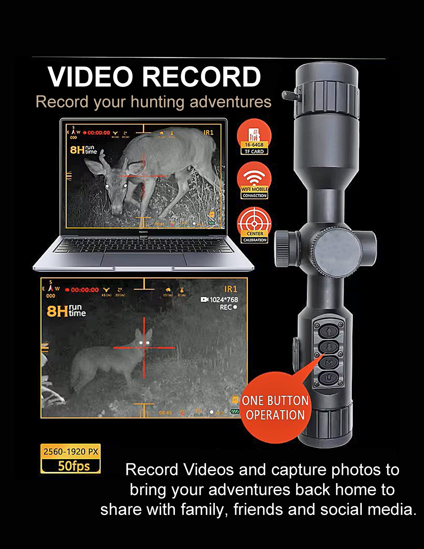 Night Knight Defender NK-DE - Digital Night Vision Scope - Day or Night Use